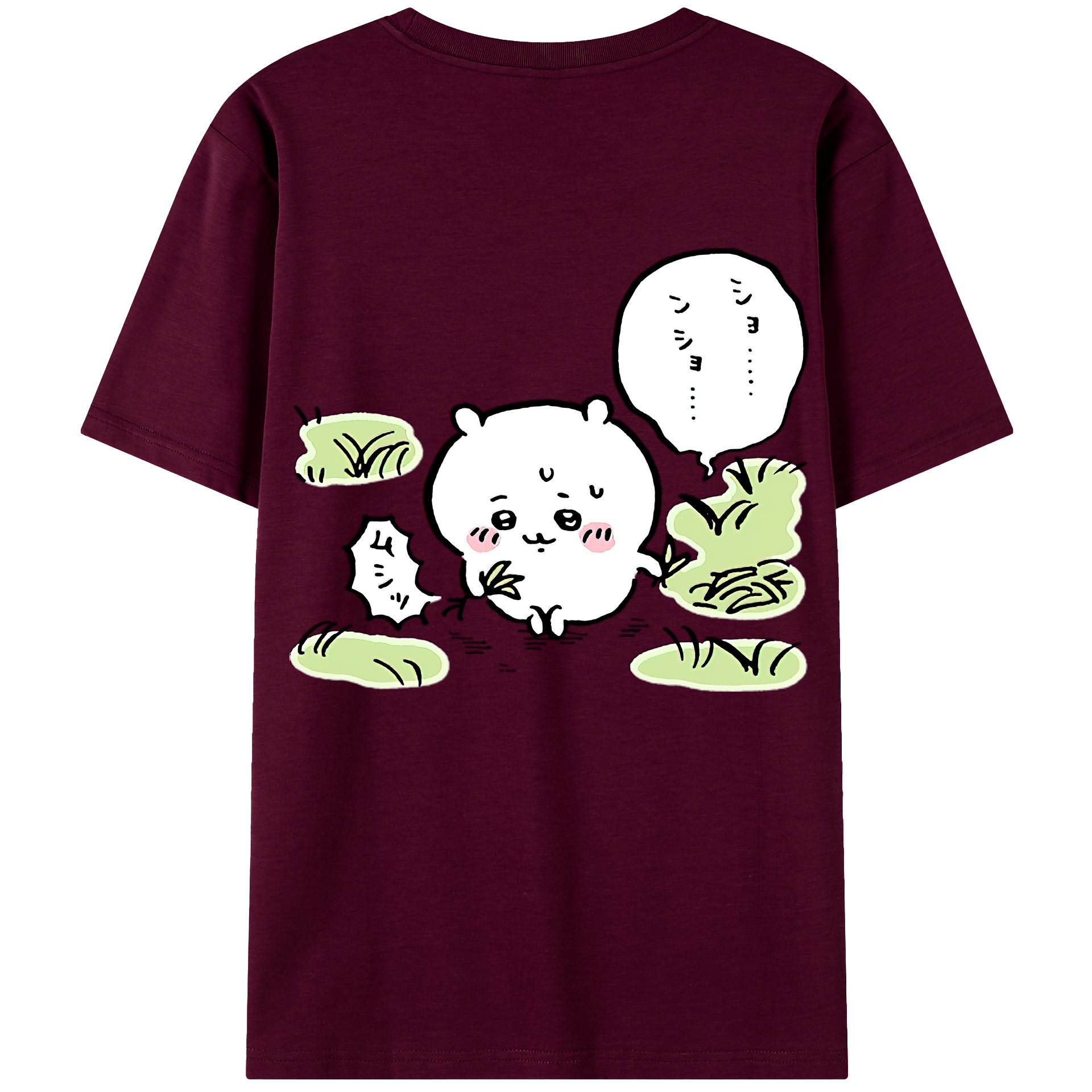 （画像用） ちいかわ ちいかわ Chii-kawa chiikawa レディース半袖Tシャツ(バックプリント)